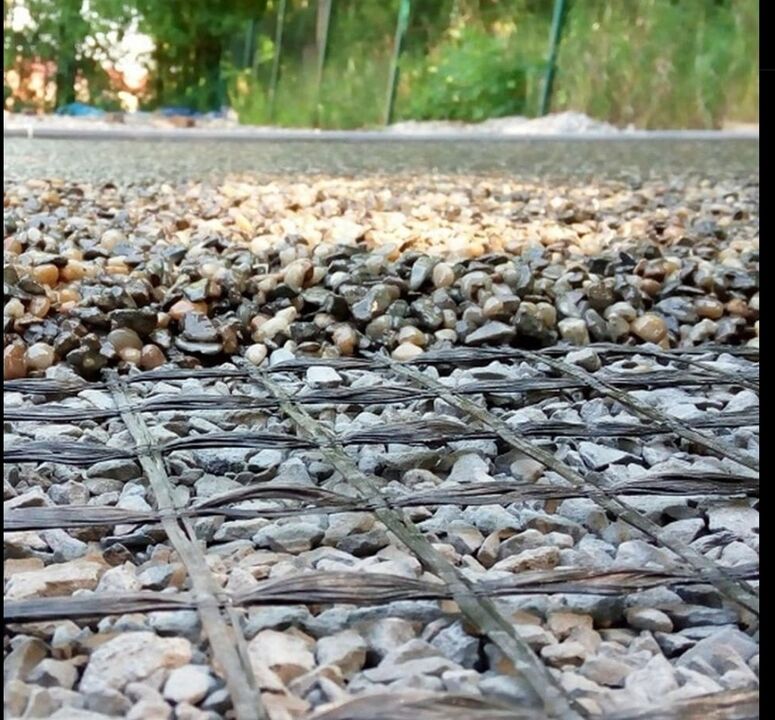 Plasă pentru întărirea covorului de piatră